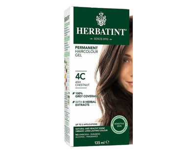 Herbatint Permanent Hair Colour Gel Ash Chestnut 4C 135mL