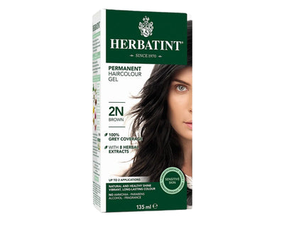 Herbatint Permanent Hair Colour Gel Brown 2N 135mL