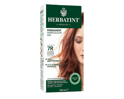 Herbatint Permanent Hair Colour Gel Copper Blonde 7R 135mL