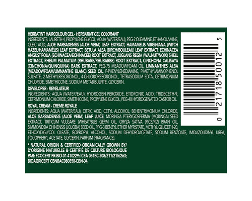 Herbatint Permanent Hair Colour Gel Light Golden Chestnut 5D 135mL
