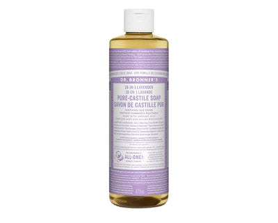 Dr. Bronner's 18-In-1 Pure-Castile Liquid Soap Lavender 473mL