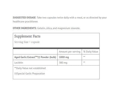 Kyolic Aged Garlic Extract Cholesterol Control Formula 104 180 Capsules