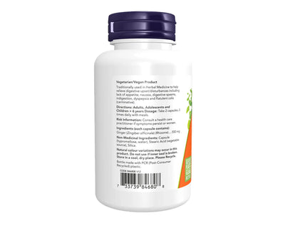 NOW Ginger Root 550mg 100 Veggie Caps