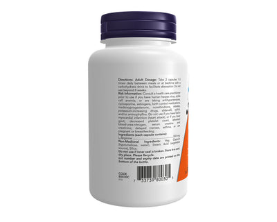 NOW L-Arginine 500 mg 100 Veggie Caps