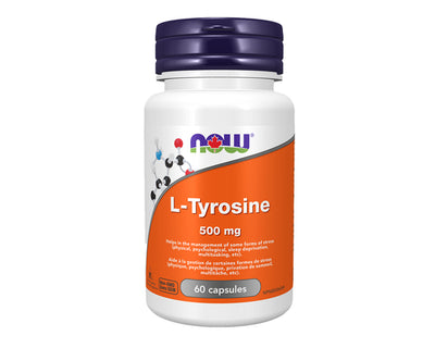 NOW L-Tyrosine 500 mg 60 Capsules