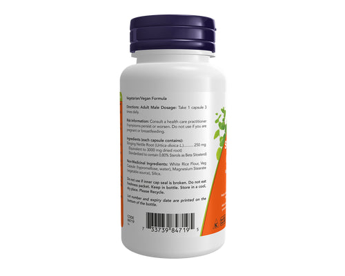 NOW Stinging Nettle Root Extract 250mg 90 Veggie Caps