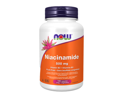 NOW Niacinamide 500mg 100 Veggie Caps