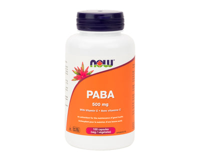 NOW PABA 500mg 100 Veggie Caps