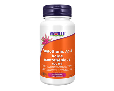 NOW Pantothenic Acid 500mg 100 Capsules