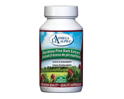 Omega Alpha Maritime Pine Bark Extract 60 Veggie Caps