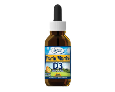 Omega Alpha Vitamin D3 Orange Flavour 50mL