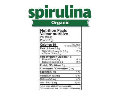 Prairie Naturals Organic Spirulina 500mg 360 Tablets