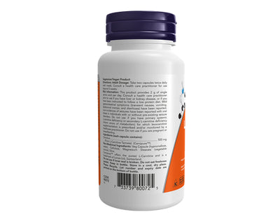 NOW L-Carnitine 500 mg 60 Veggie Caps