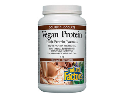 Natural Factors Vegan Protein Double Chocolate 1kg