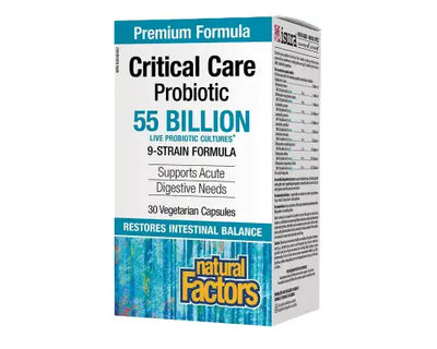 Natural Factors Critical Care Probiotic 55 Billion 30 Veggie Caps