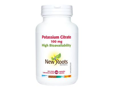 New Roots Potassium Citrate 100mg 100 Veggie Caps