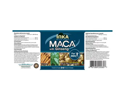 Inka Maca Maca With Ginseng Men 90 Veggie Caps