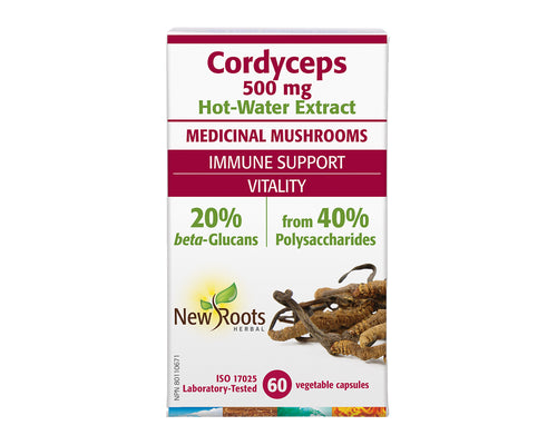 New Roots Cordyceps Extract 500mg 60 Veggie Caps