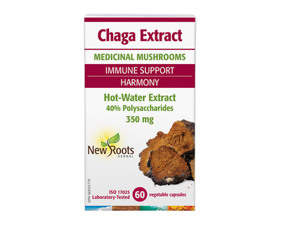 New Roots Chaga Extract 350mg 60 Veggie Caps