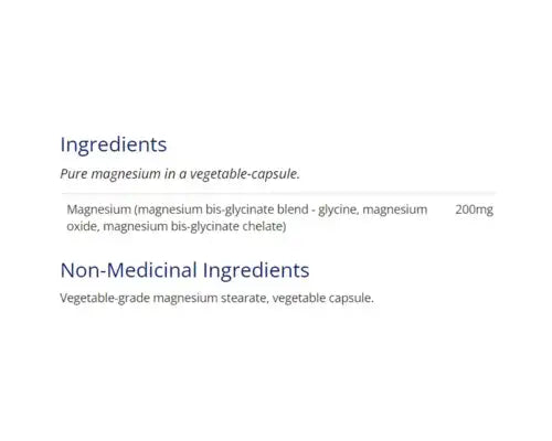 CanPrev Magnesium Bis-Glycinate 200 Gentle 240 Veggie Caps