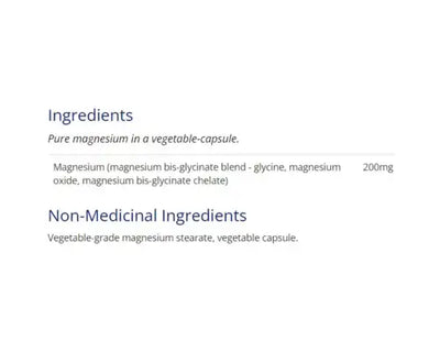 CanPrev Magnesium Bis-Glycinate 200 Gentle 240 Veggie Caps