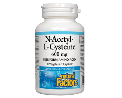Natural Factors N'Acetyl L-Cysteine 600mg 60 Veggie Caps