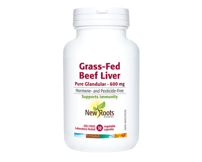 New Roots Grass-Fed Beef Liver 600mg 30 Veggie Caps