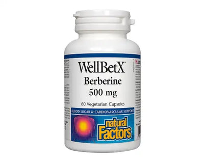 Natural Factors WellBetX Berberine 500mg 60 Veggie Caps
