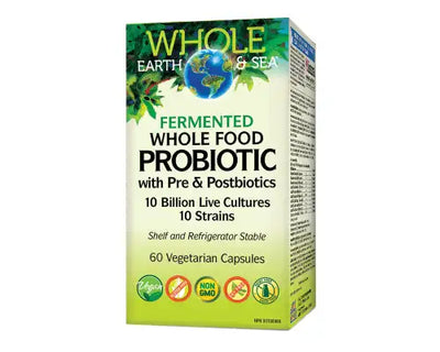 Whole Earth & Sea Fermented Whole Food Probiotic 10 Billion 60 Veggie Caps