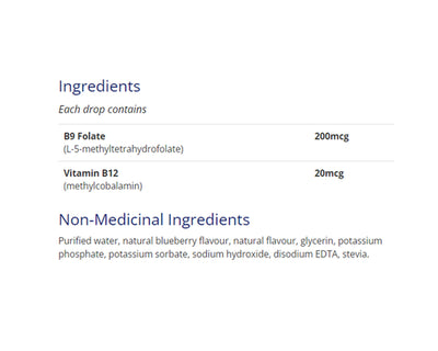 CanPrev B9 Folate Drops 200mcg 15mL