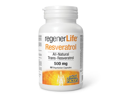 Natural Factors RegenerLife Resveratrol 60 Veggie Caps