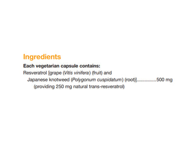 Natural Factors RegenerLife Resveratrol 60 Veggie Caps