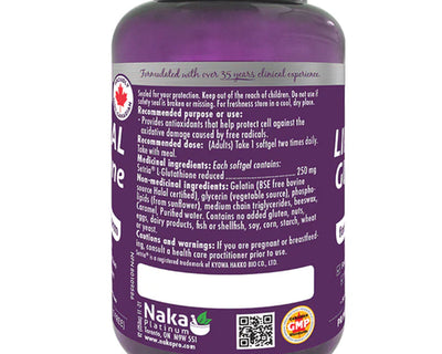 Naka Platinum Liposomal Glutathione 75 Softgels