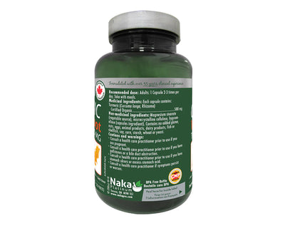 Naka Platinum Organic Whole Root Turmeric 500mg 90+30 Veggie Caps