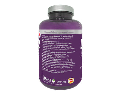 Naka Platinum D3+K2 1000 IU 240+60 Softgels