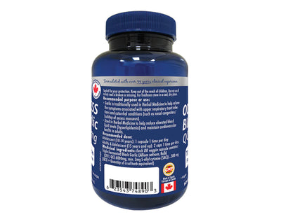Naka Platinum Odourless Black Garlic 6000mg 60+15 Veggie Caps