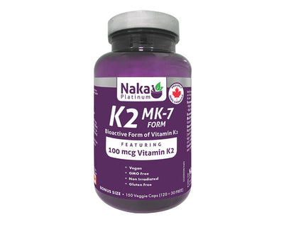 Naka Platinum K2 120+30 Veggie Caps