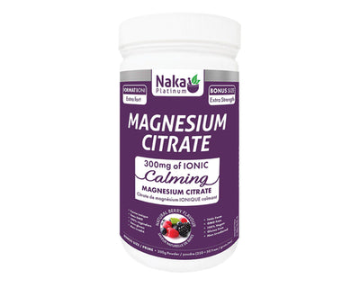 Naka Platinum Magnesium Citrate 300mg Berry 250+50g