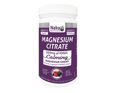 Naka Platinum Magnesium Citrate 300mg Berry 500+100g