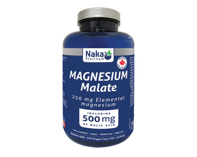 Naka Platinum Magneisum Malate 500mg 150+50 Veggie Caps