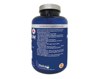 Naka Platinum Magneisum Malate 500mg 150+50 Veggie Caps