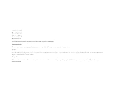 Women Sense D-Mannose 2000mg 60g