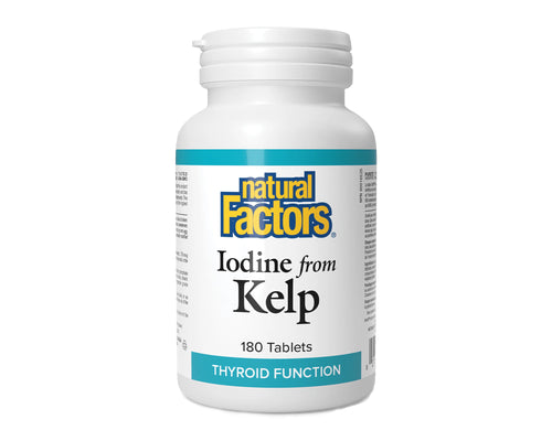 Natural Factors Iodine from Kelp 180 Tablets