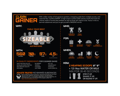 Rivalus Clean Gainer Chocolate Fudge 10lbs