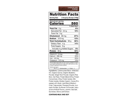 Rivalus Clean Gainer Chocolate Fudge 10lbs