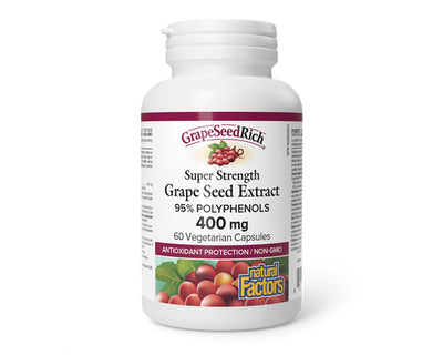 Natural Factors Grape Seed Extract 400mg 60 Veggie Caps