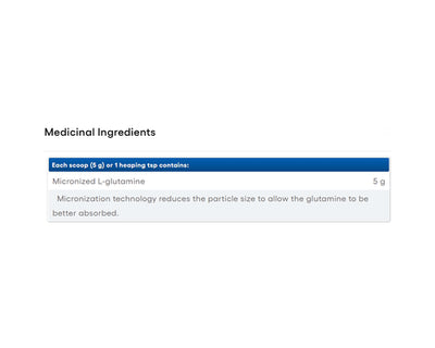 Natural Factors Micronized L-Glutamine Unflavoured 450g