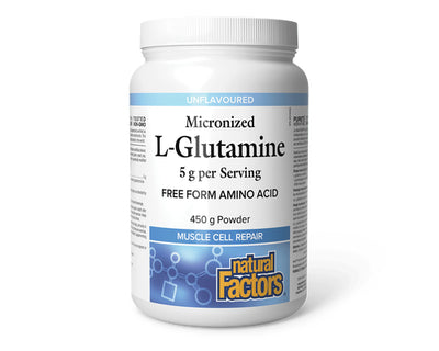 Natural Factors Micronized L-Glutamine Unflavoured 450g