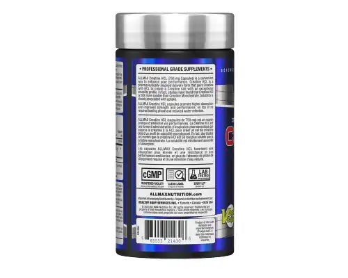 Allmax Creatine HCL 750mg 90 Capsules