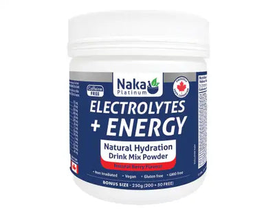 Naka Platinum Electrolytes+ Energy Natural Berry 250g
